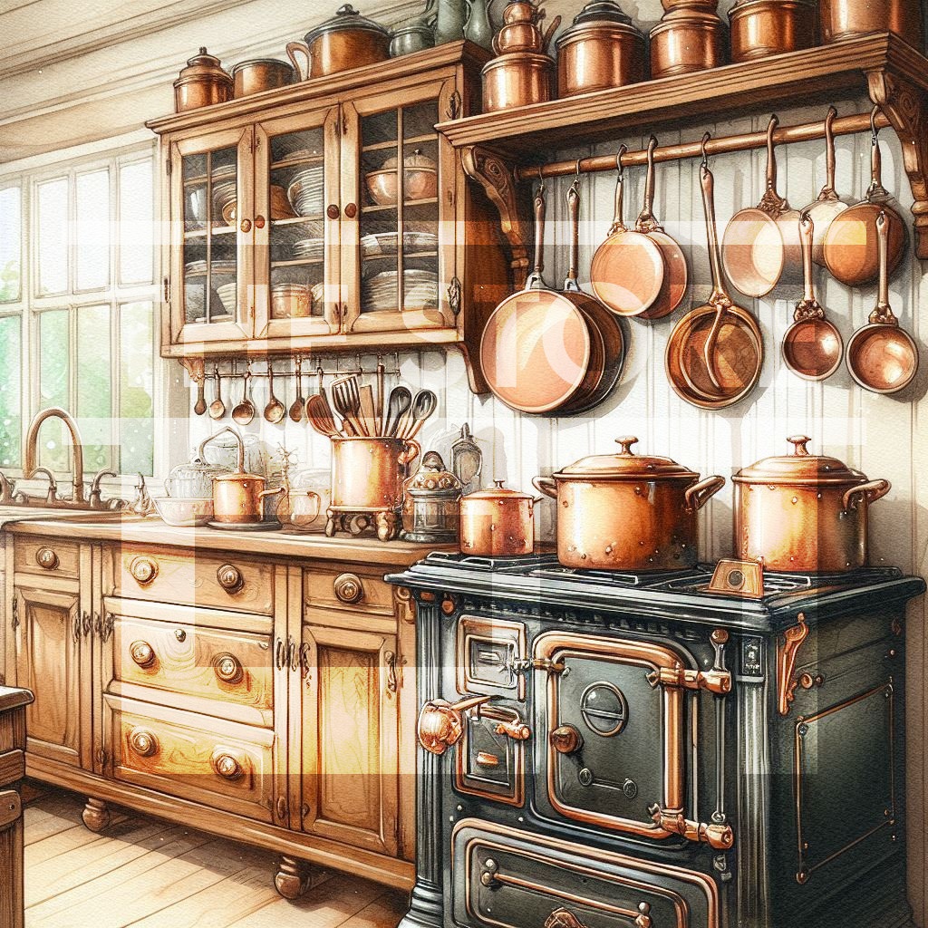 【イラスト素材】アンティークな部屋