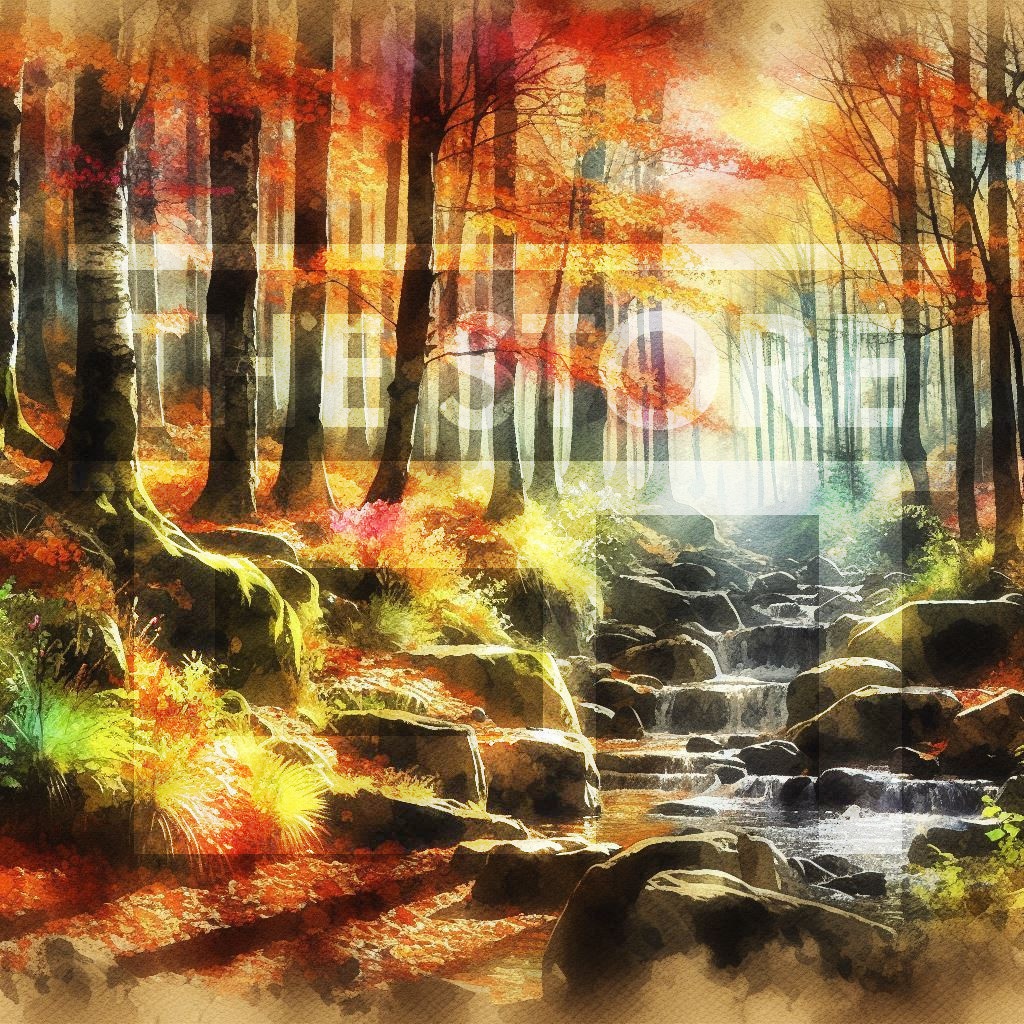 【イラスト素材】秋の山のイラスト素材