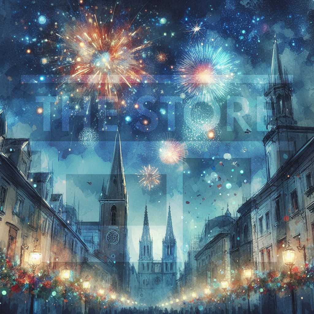 【イラスト素材】打ち上げ花火のイラスト