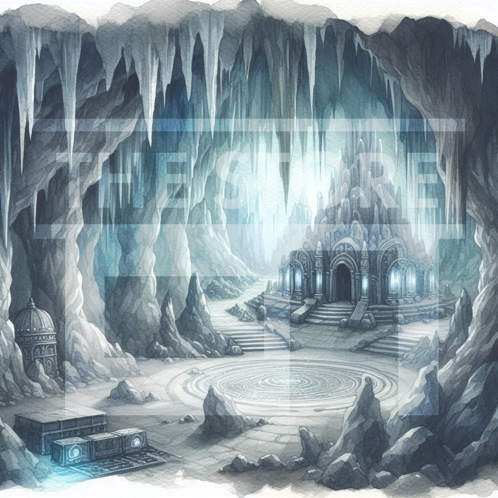 【イラスト素材】洞窟のダンジョン