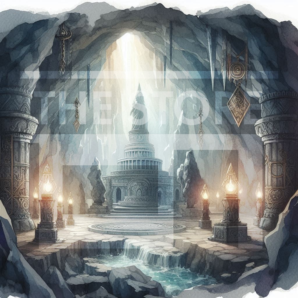 【イラスト素材】洞窟のダンジョン