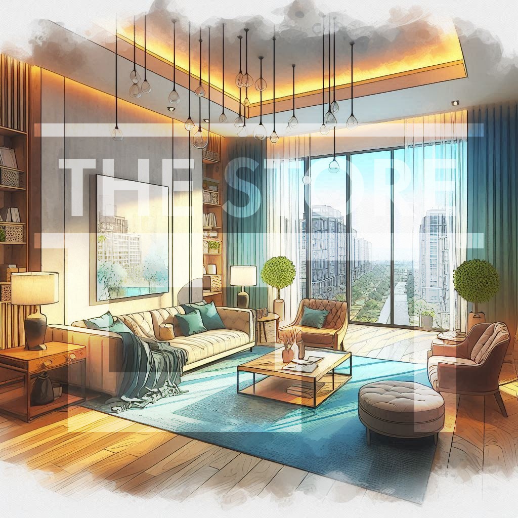【イラスト素材】マンションの屋内