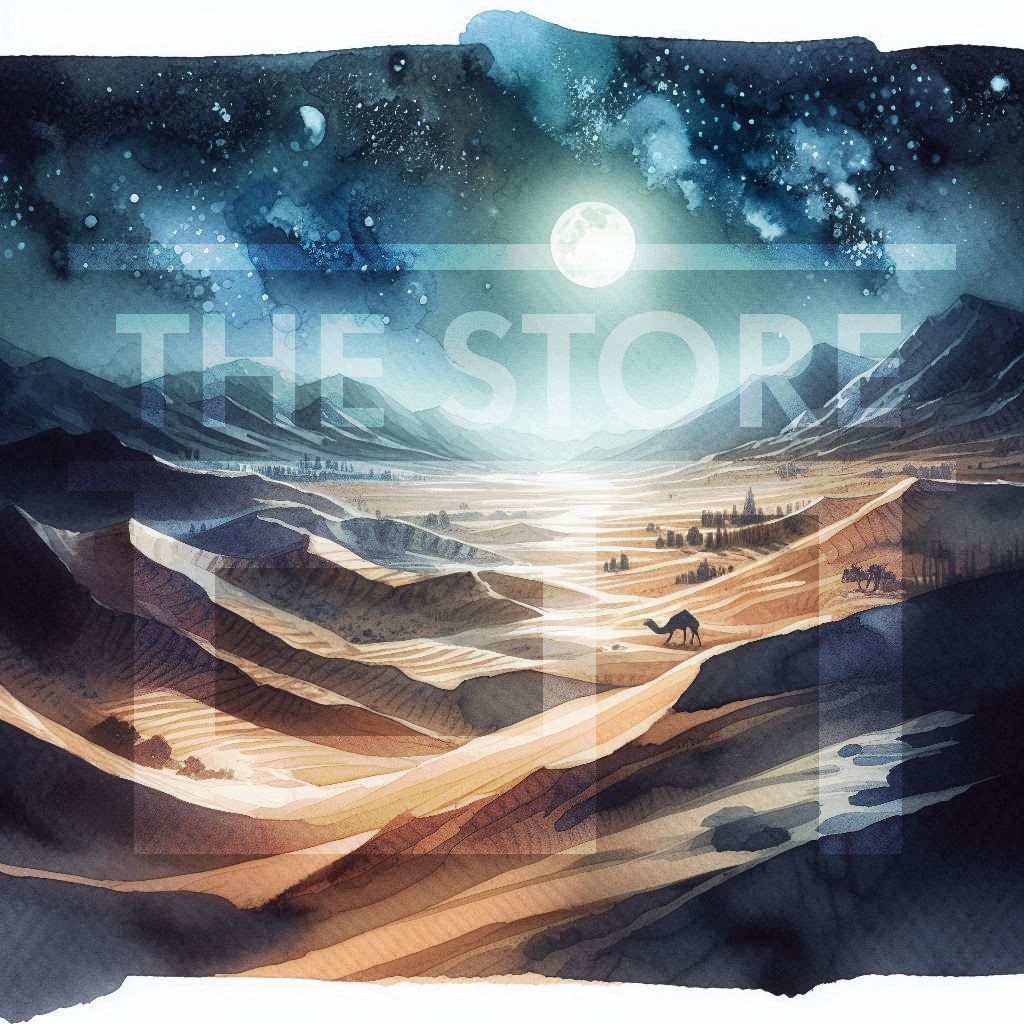 【イラスト素材】砂漠の背景イラスト