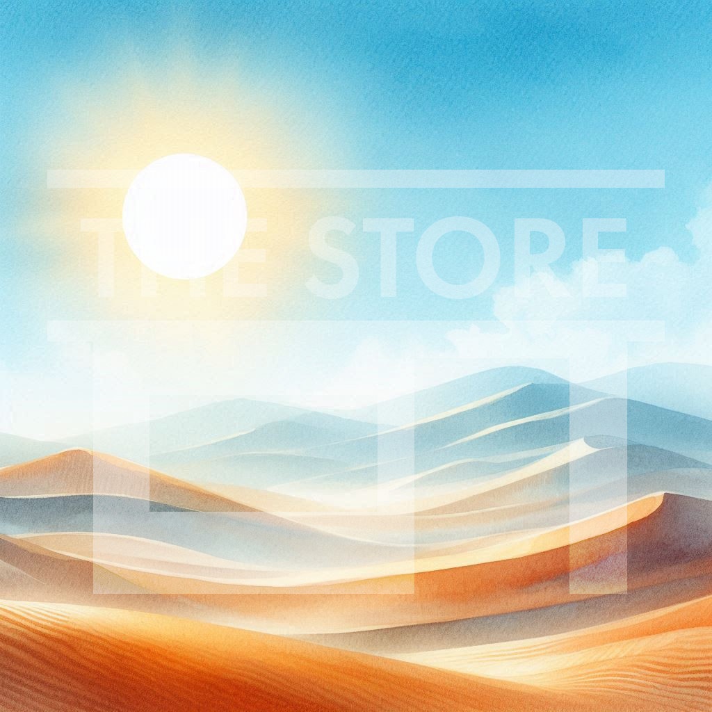 【イラスト素材】砂漠の背景イラスト