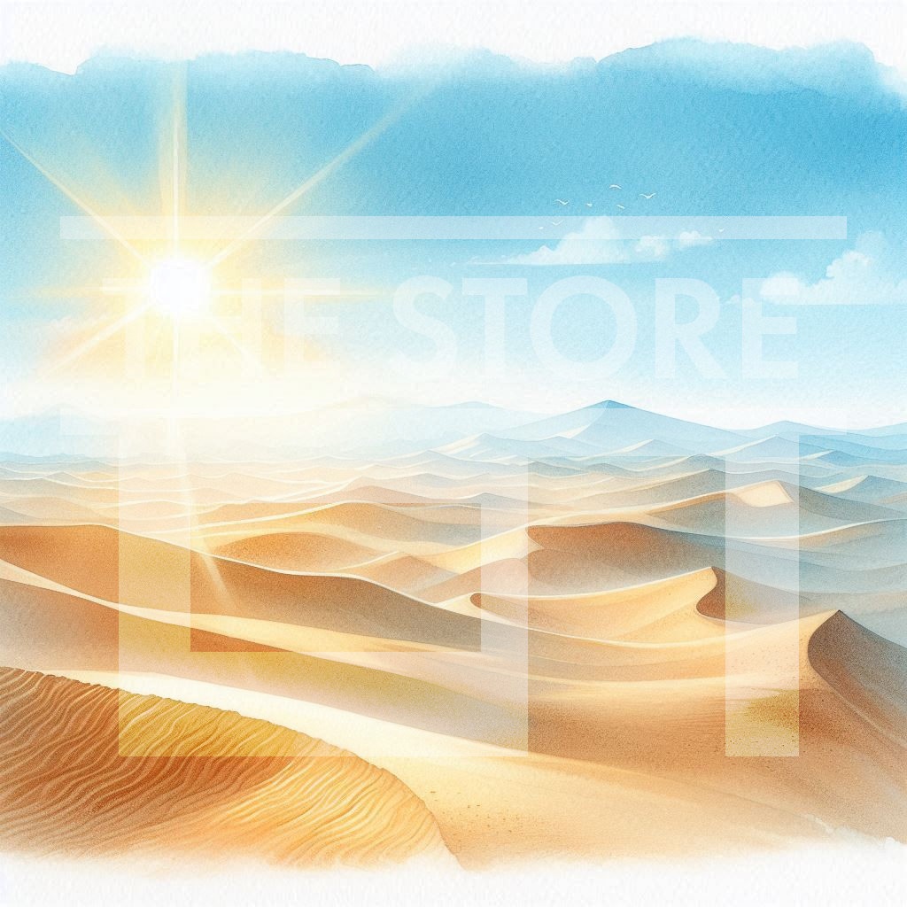 【イラスト素材】砂漠の背景イラスト