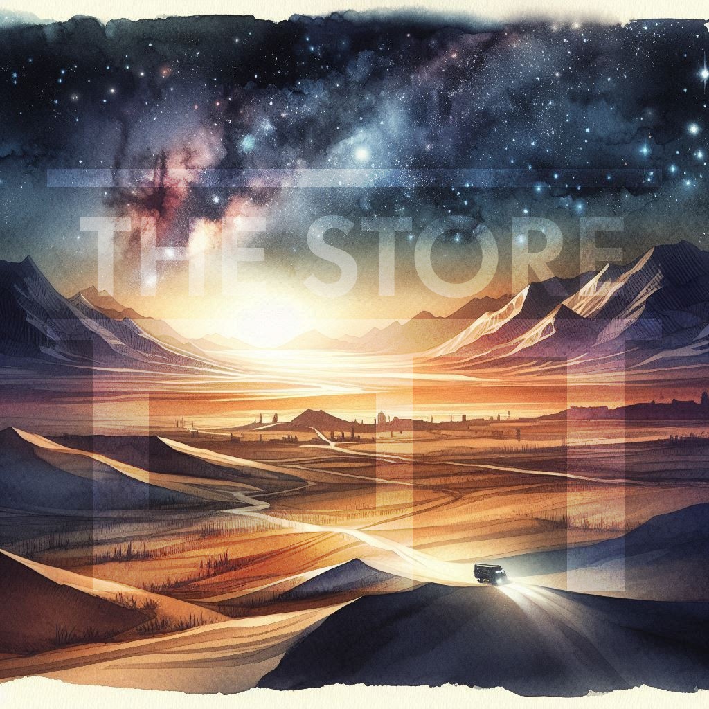 【イラスト素材】砂漠の背景イラスト