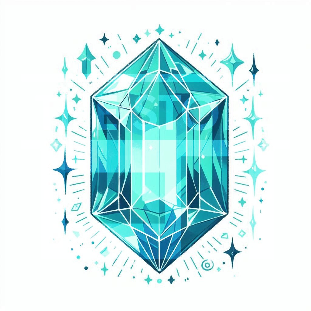 【イラスト素材】アクアマリン