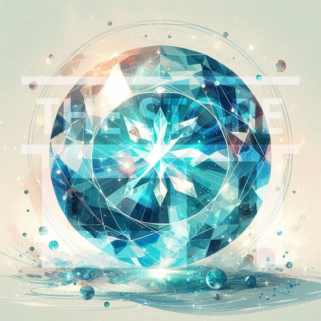 【イラスト素材】アクアマリン