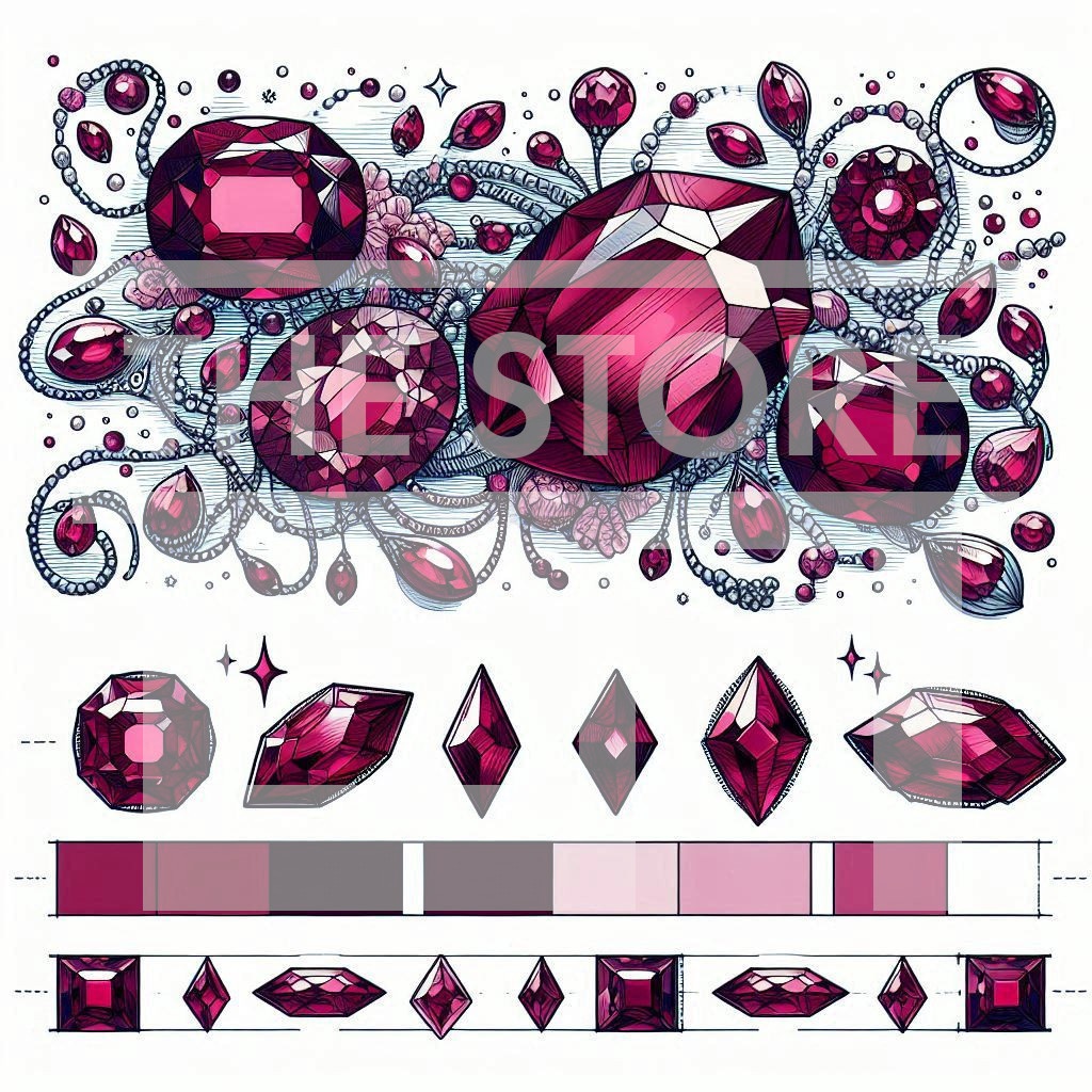 【イラスト素材】ルビー