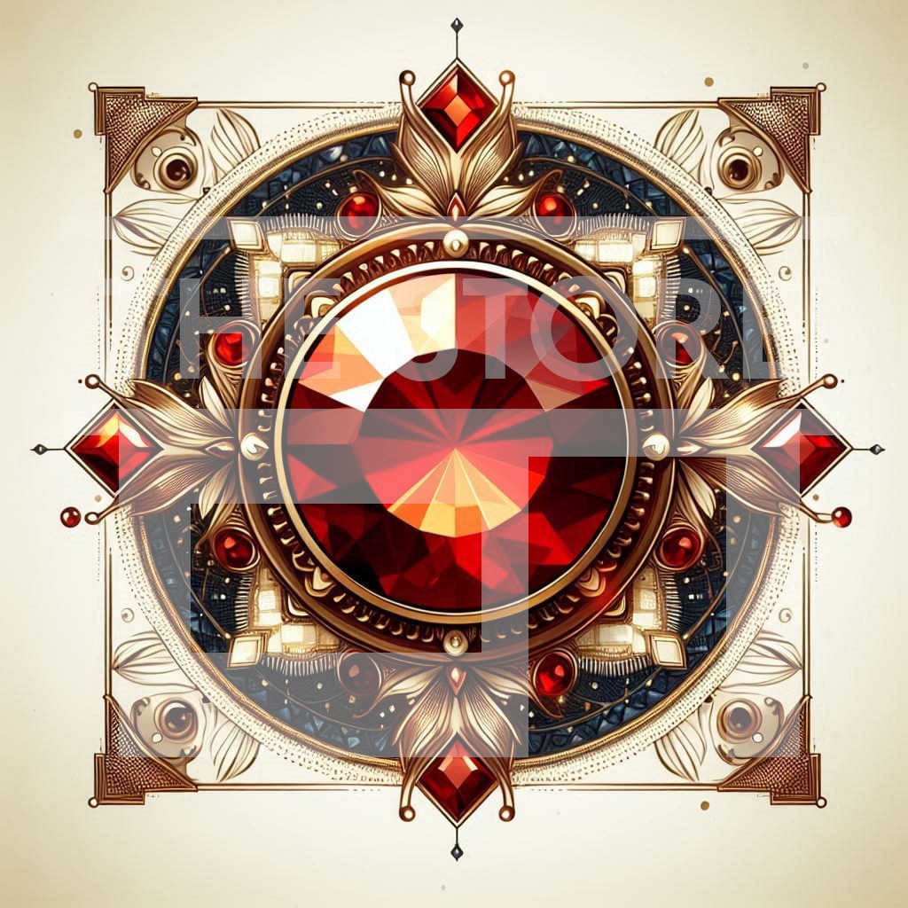 【イラスト素材】ルビー