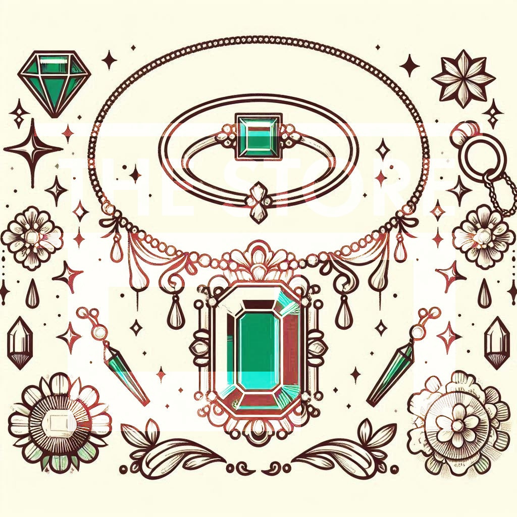 【イラスト素材】エメラルド