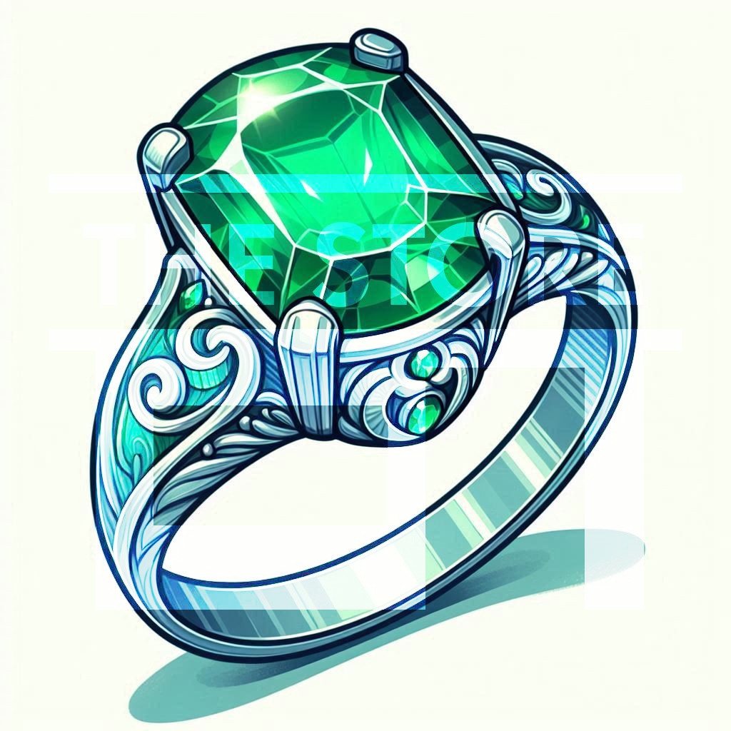 【イラスト素材】エメラルド