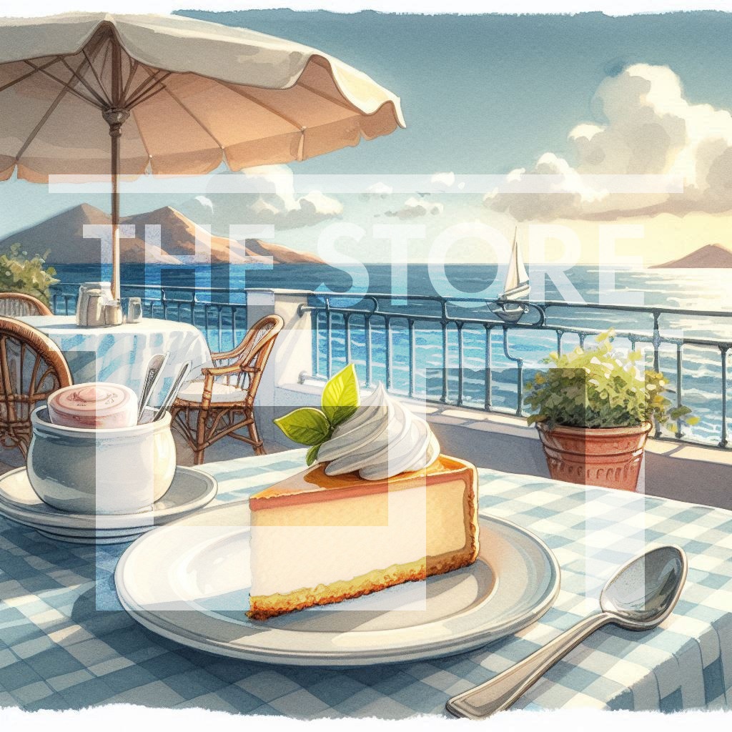 【イラスト素材】チーズケーキの素材