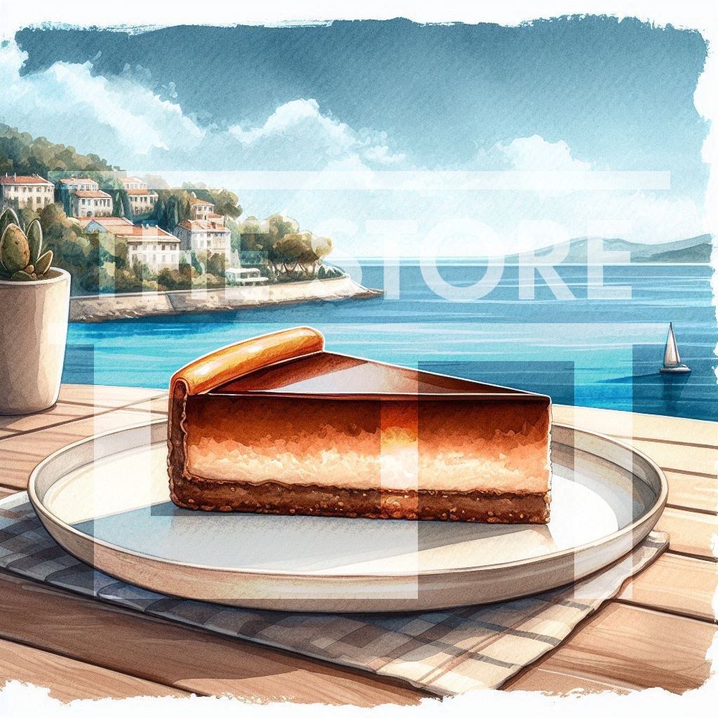 【イラスト素材】チーズケーキの素材
