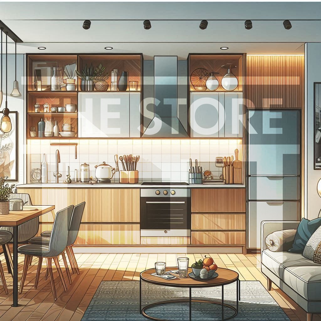 【イラスト素材】マンションの部屋3
