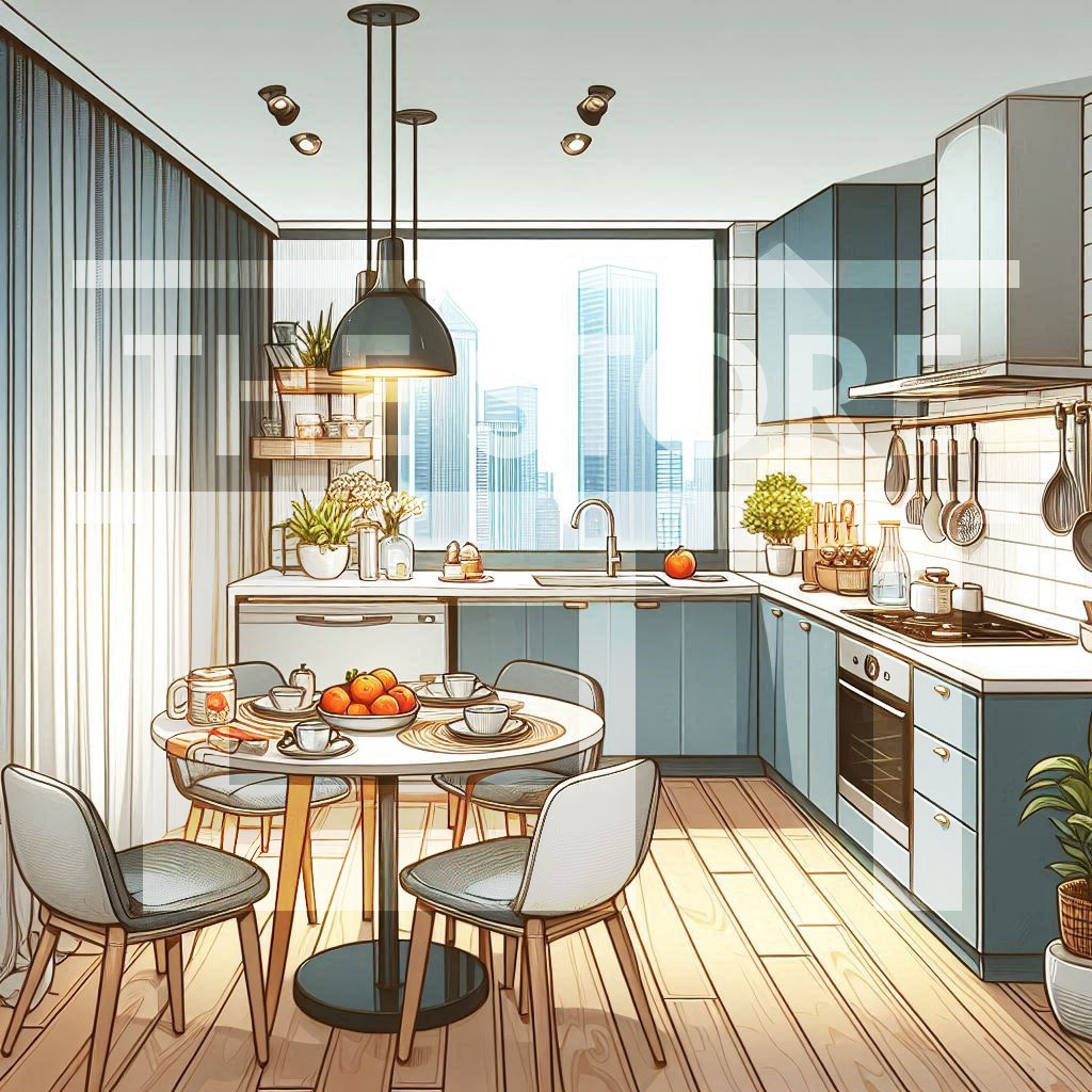 【イラスト素材】マンションの部屋4