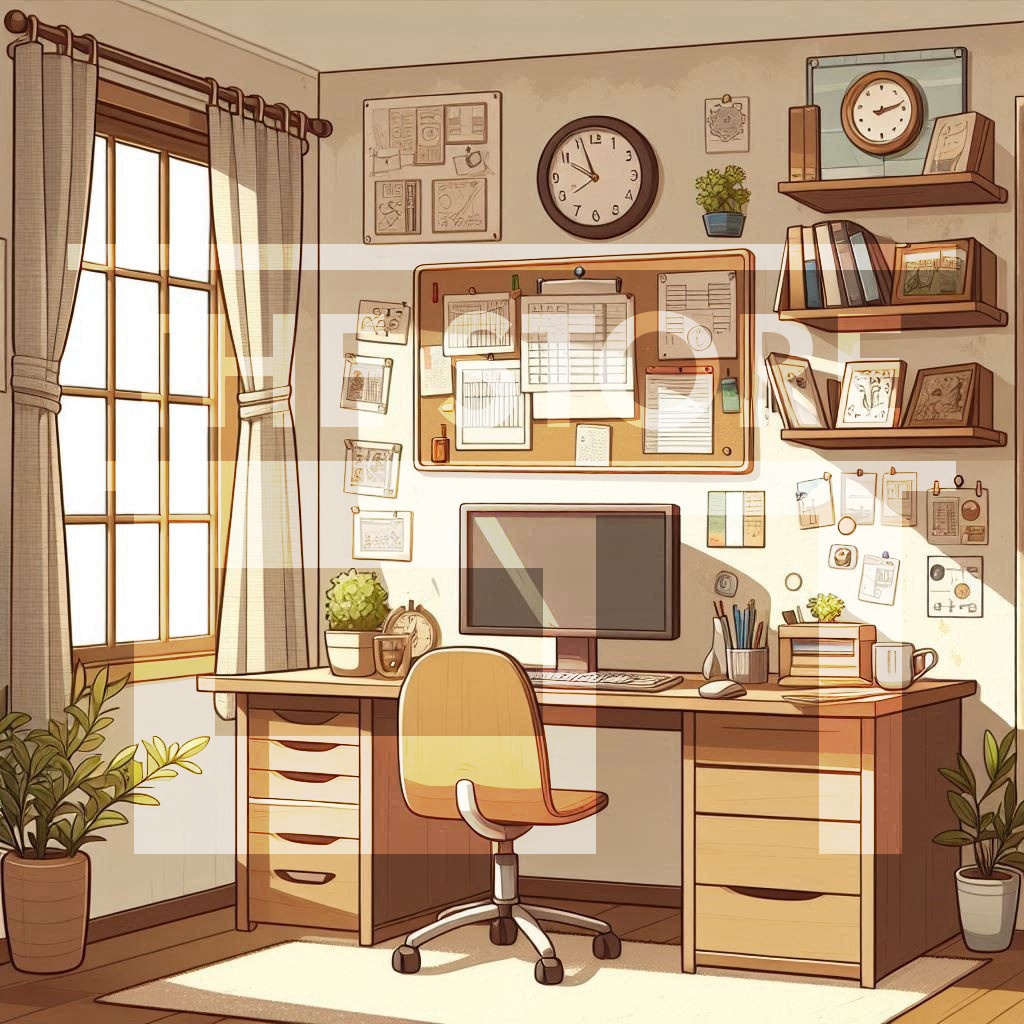 【イラスト素材】住宅の部屋