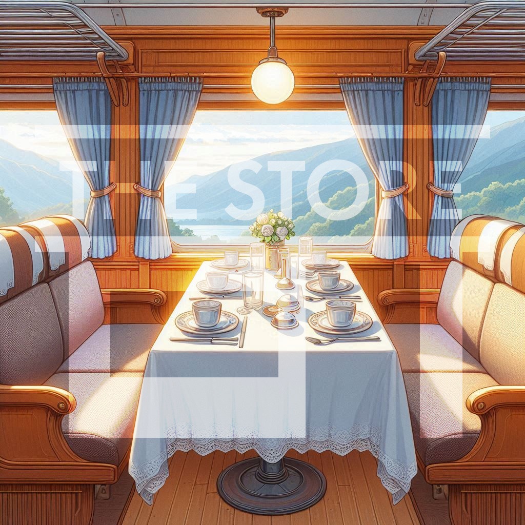 【イラスト素材】旅客列車