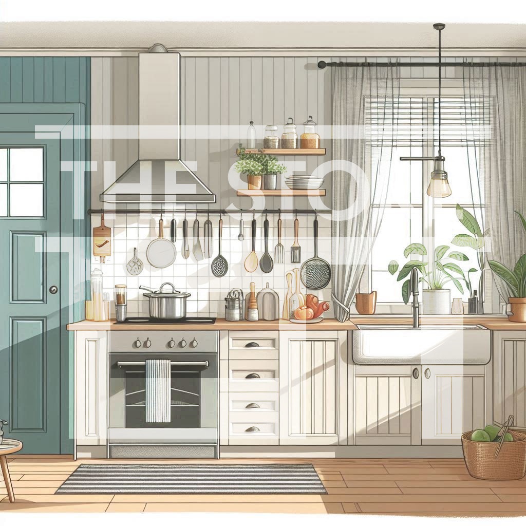 【イラスト素材】北欧風の部屋2