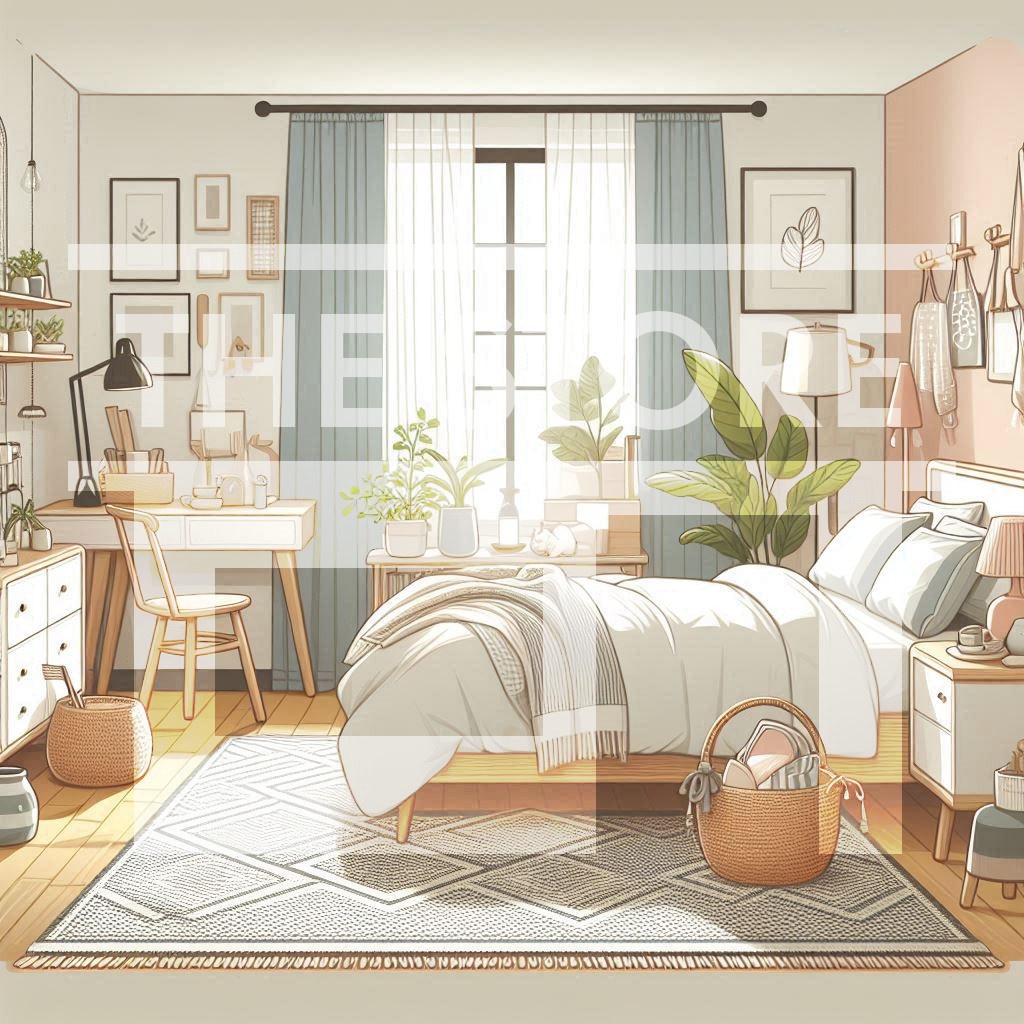 【イラスト素材】北欧風の部屋2