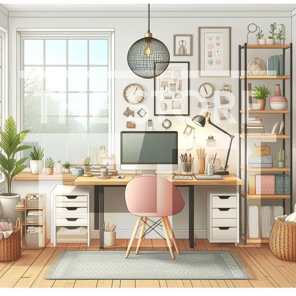 【イラスト素材】北欧風の部屋2