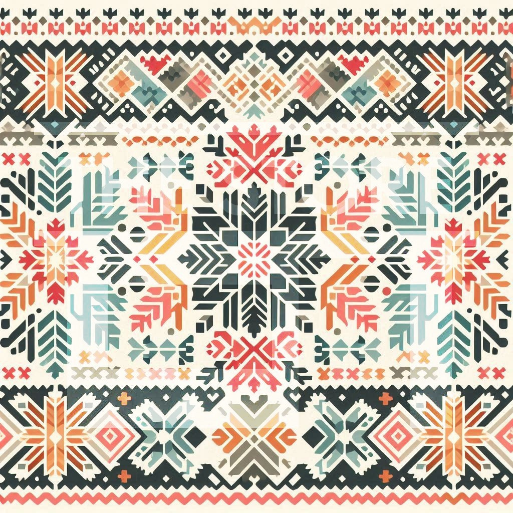 【イラスト素材】フェアアイル柄