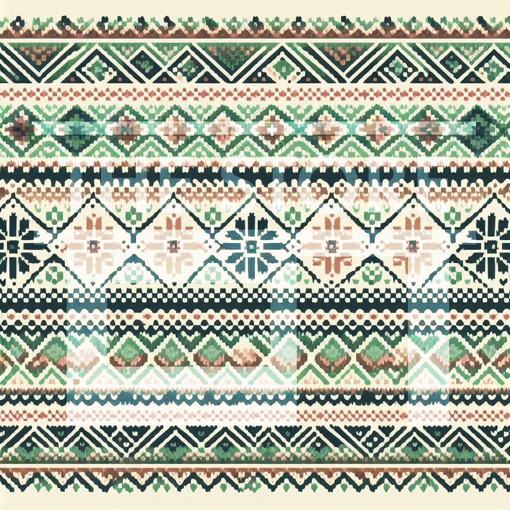 【イラスト素材】フェアアイル柄