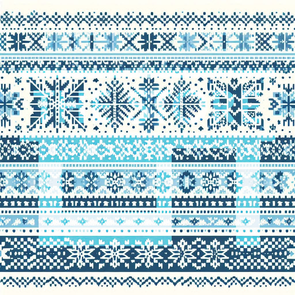 【イラスト素材】フェアアイル柄2