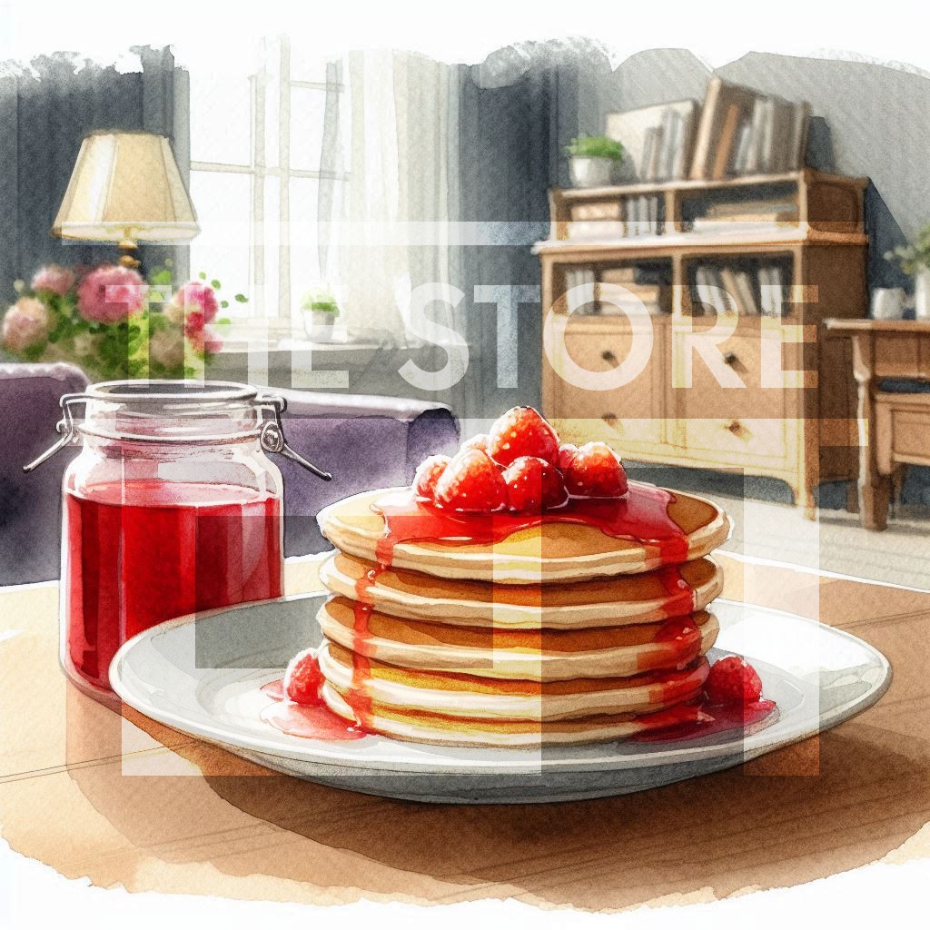 【イラスト素材】パンケーキ