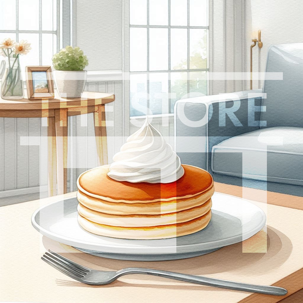 【イラスト素材】パンケーキ