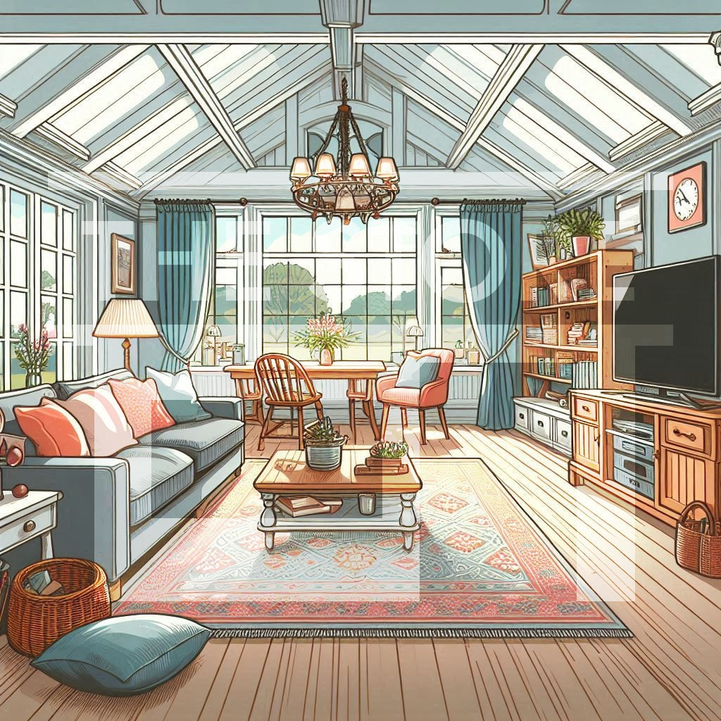 【イラスト素材】住宅の部屋4