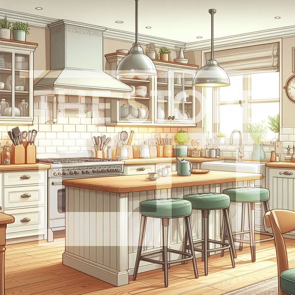 【イラスト素材】住宅の部屋4