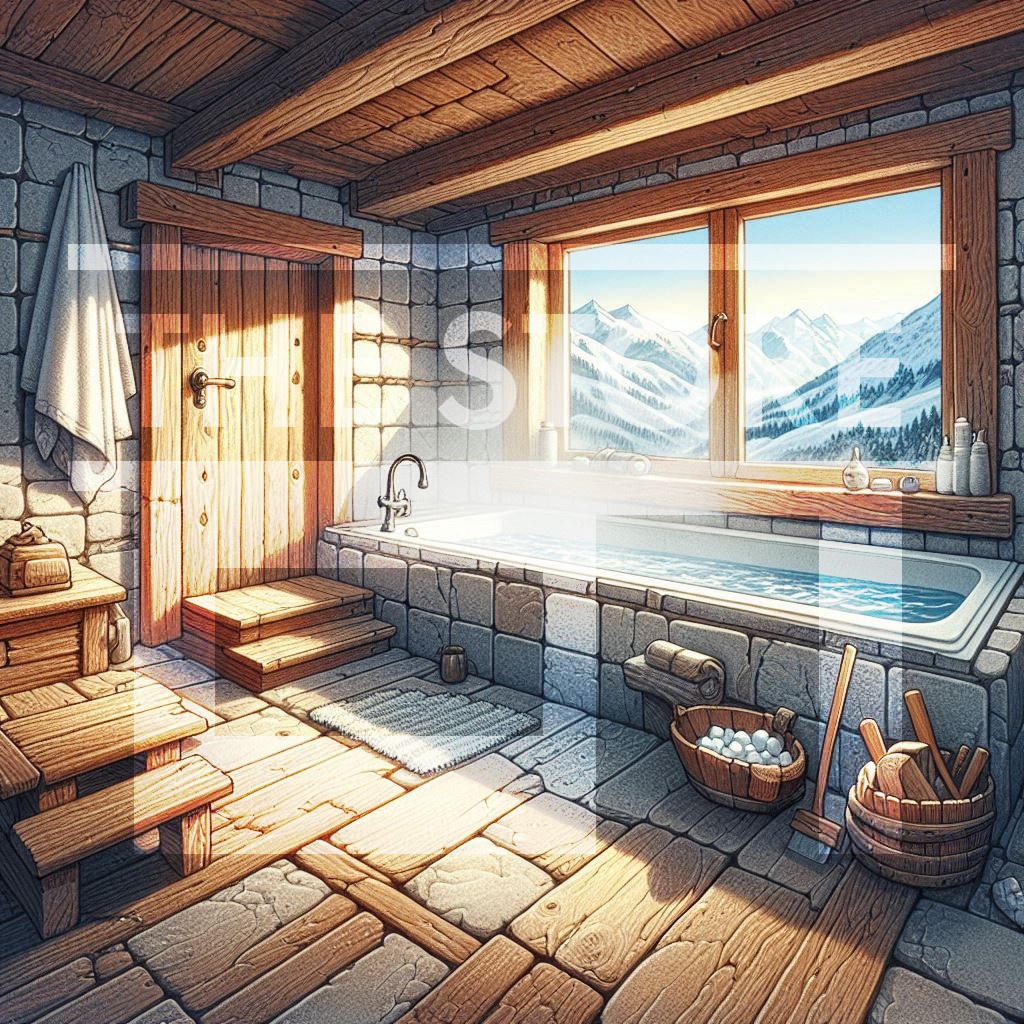 【イラスト素材】山小屋