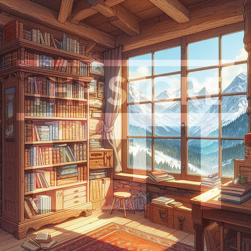 【イラスト素材】山小屋