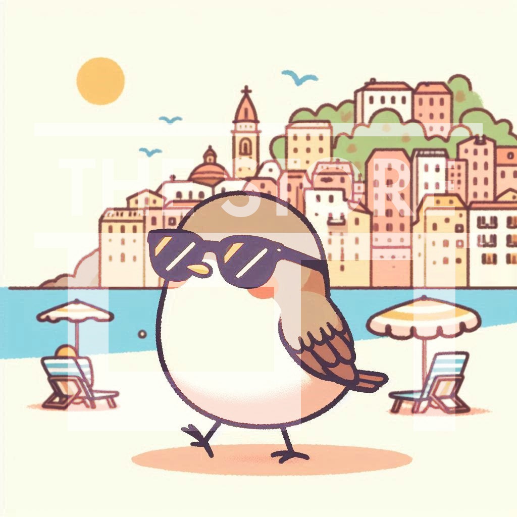 【イラスト素材】ゆるいウグイス2