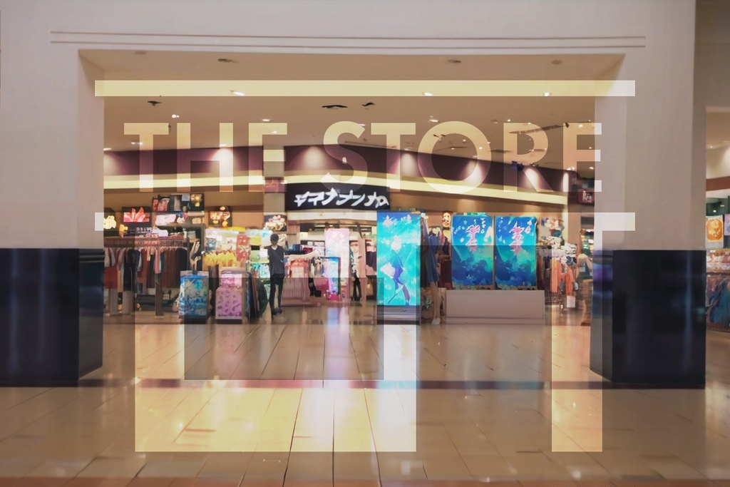 【イラスト素材】ショッピングモール