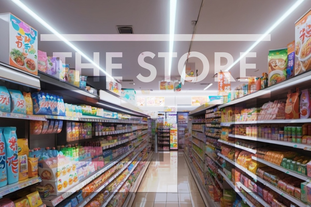 【イラスト素材】コンビニ