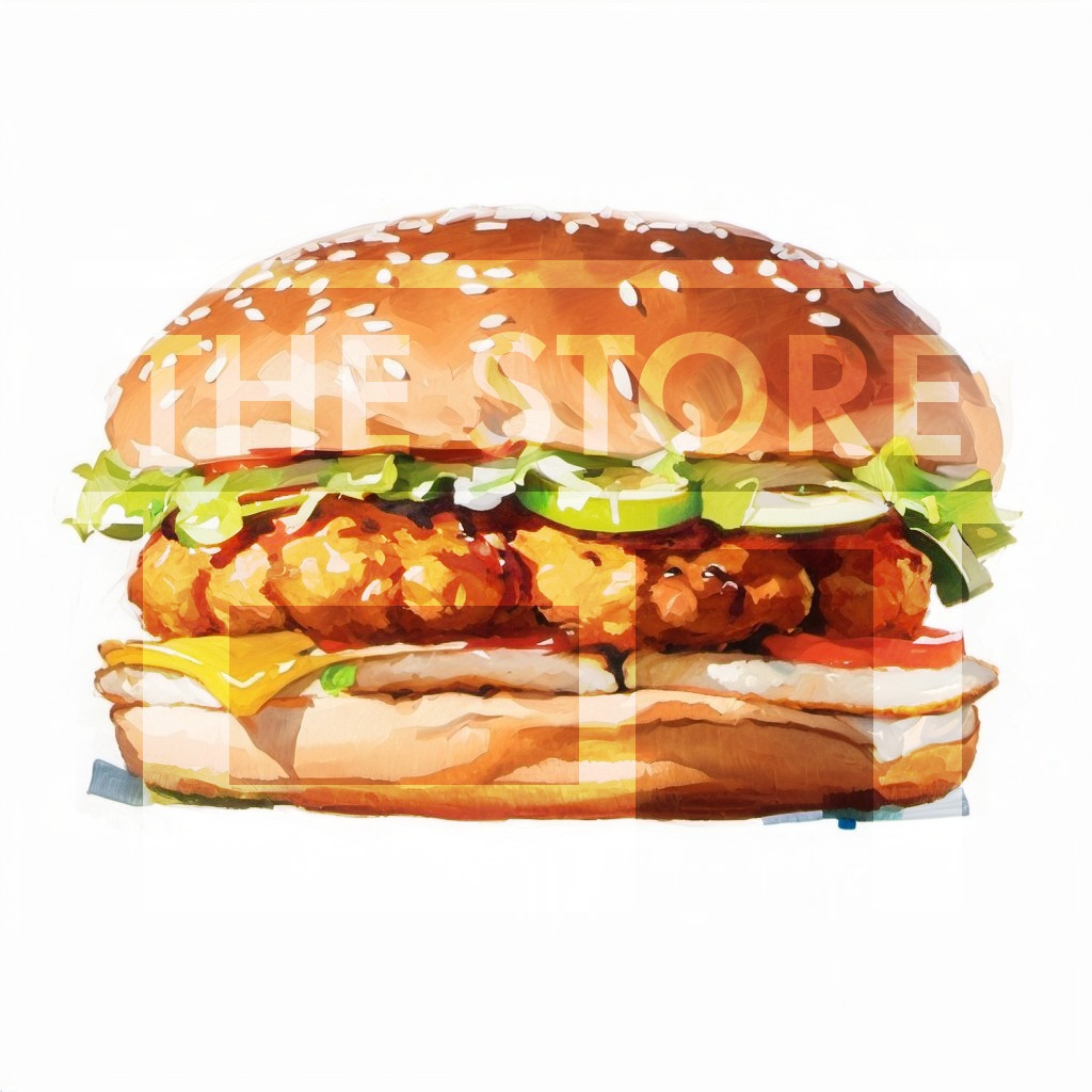 【イラスト素材】ハンバーガー
