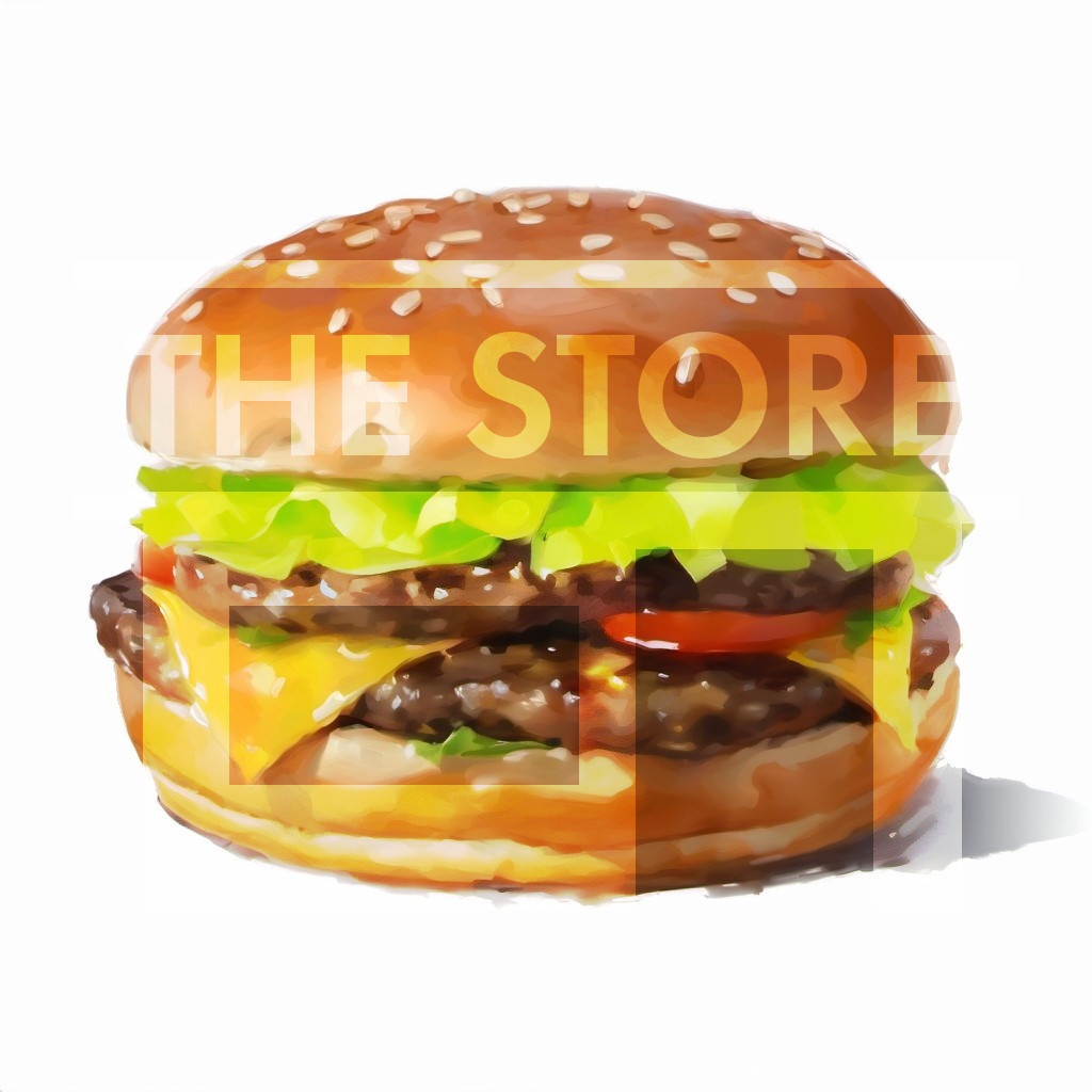 【イラスト素材】ハンバーガー