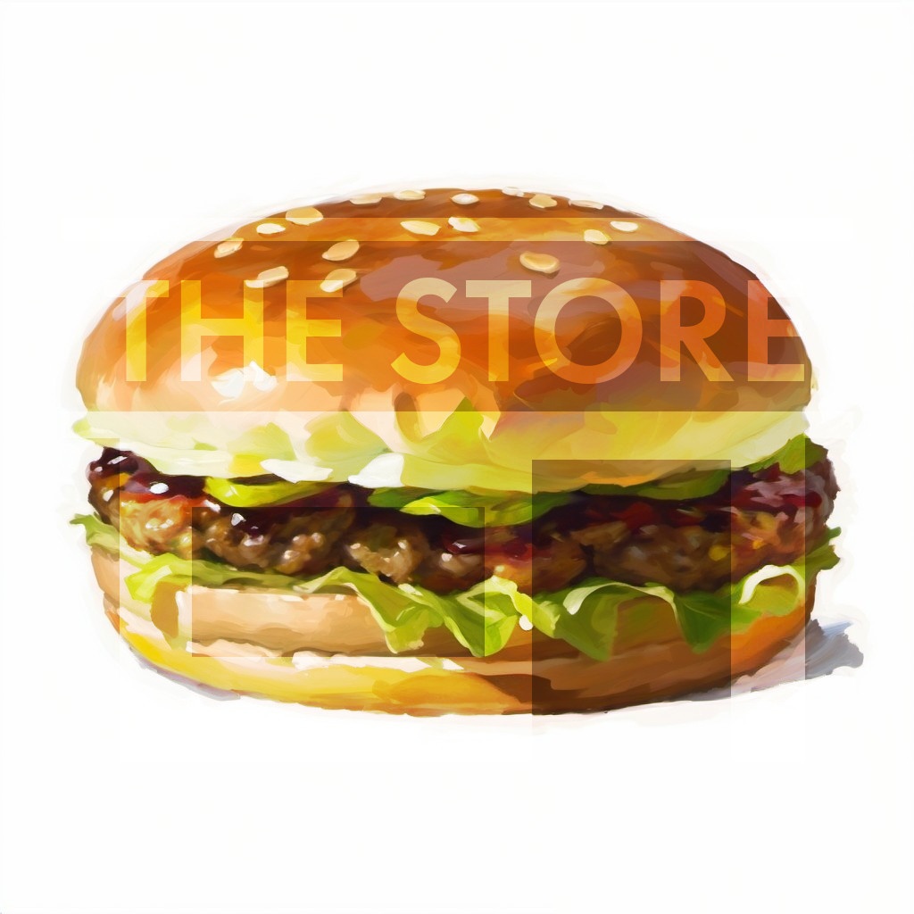 【イラスト素材】ハンバーガー