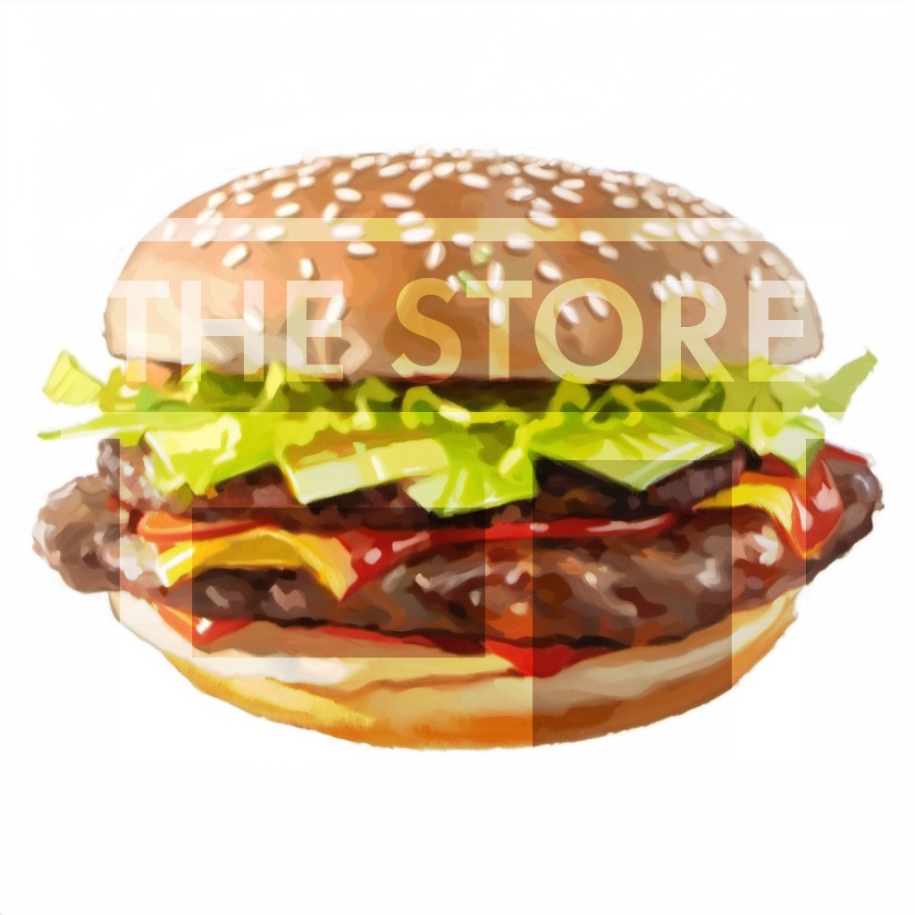 【イラスト素材】ハンバーガー