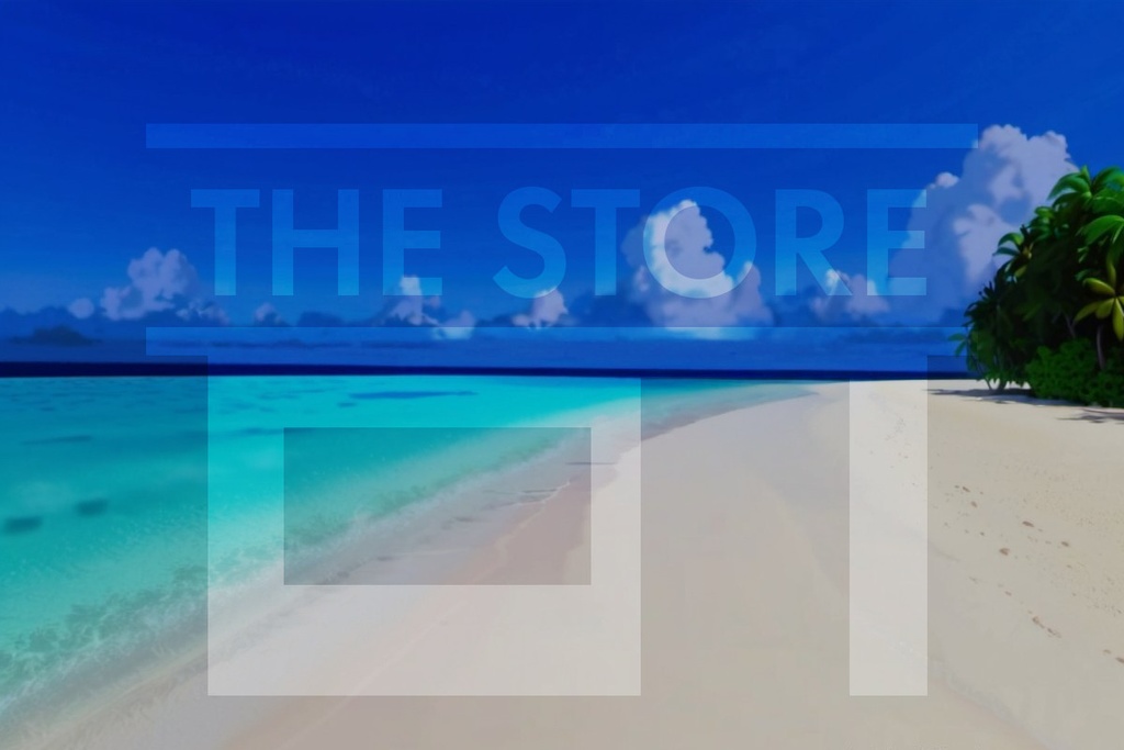 【イラスト素材】南国の海