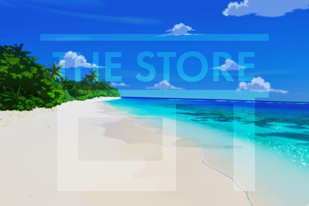 【イラスト素材】南国の海