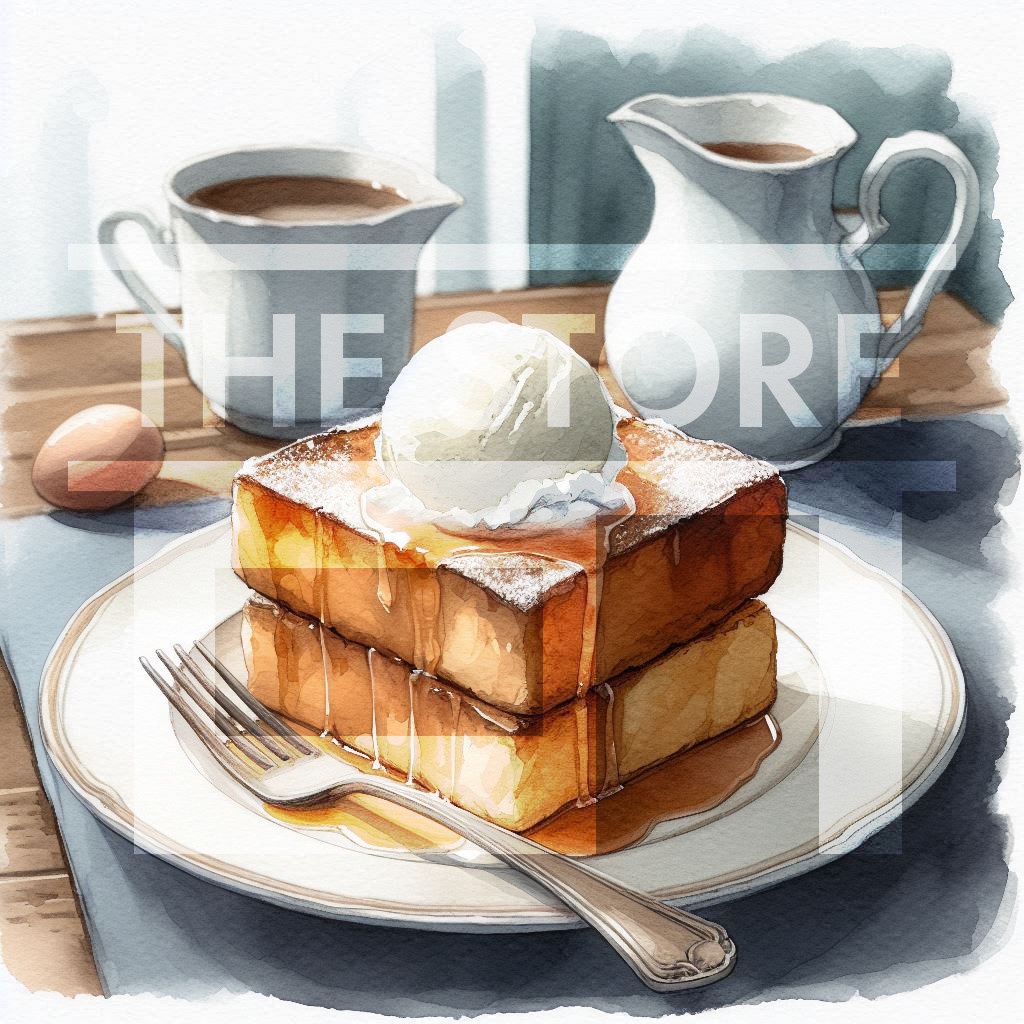 【イラスト素材】フレンチトースト