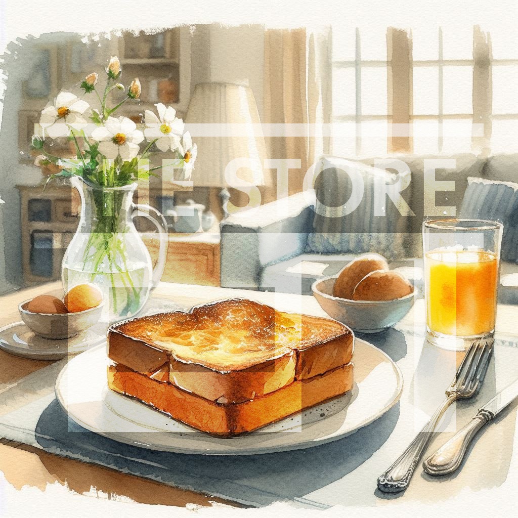 【イラスト素材】フレンチトースト