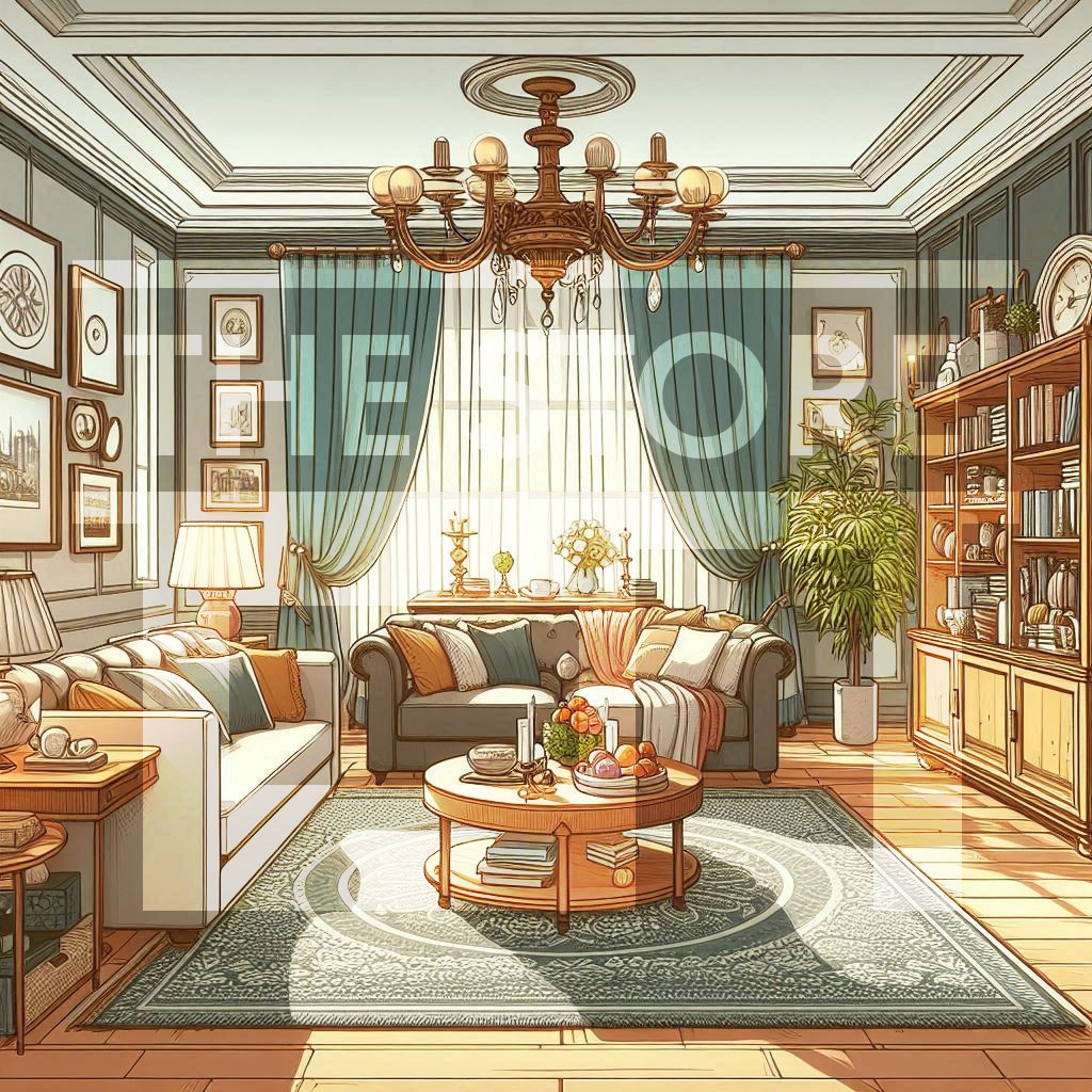 【イラスト素材】住宅の部屋8