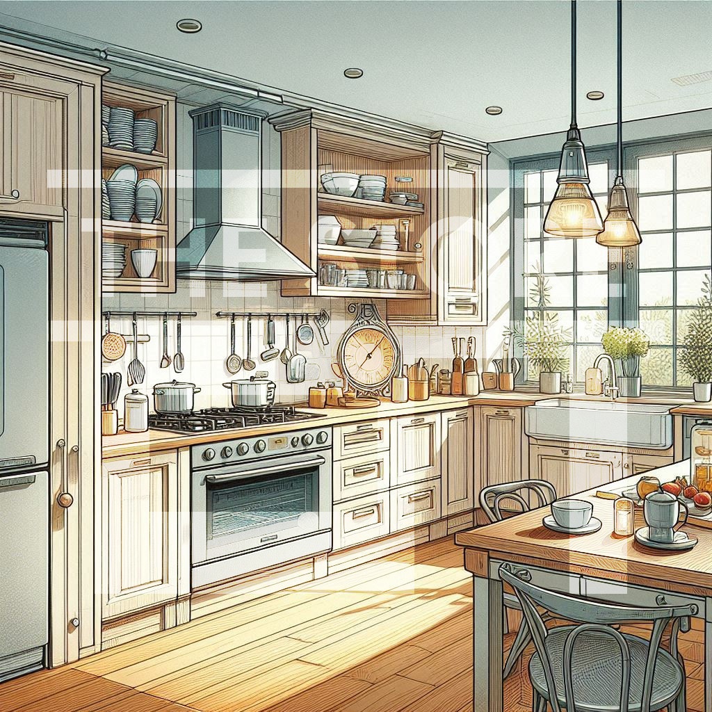 【イラスト素材】住宅の部屋8