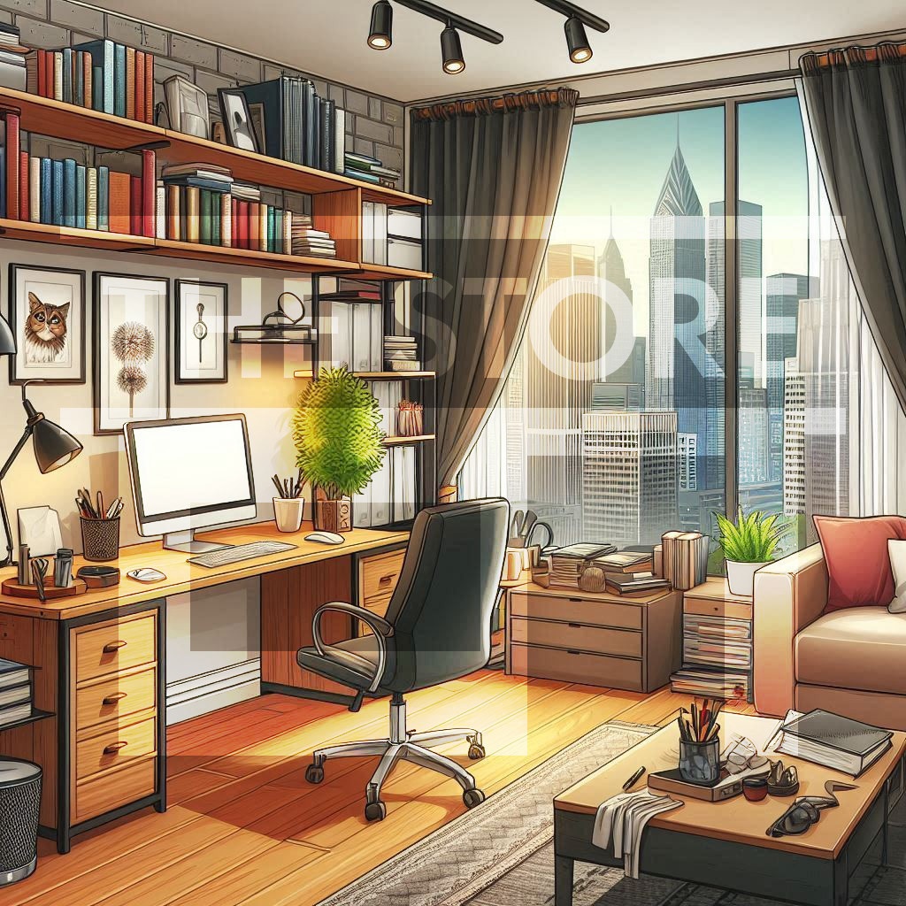 【イラスト素材】マンションの部屋7