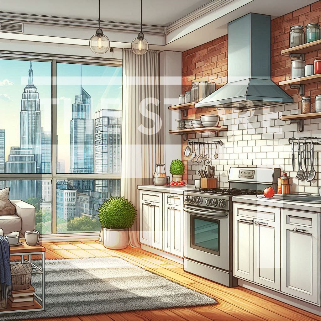 【イラスト素材】マンションの部屋7