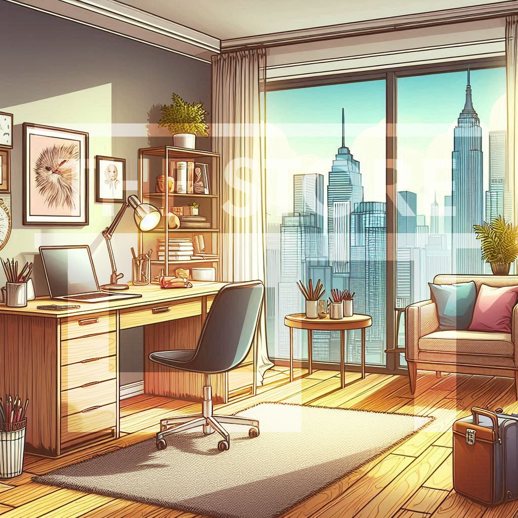 【イラスト素材】マンションの部屋8